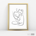 Cuadro Minimalista Figura Humana