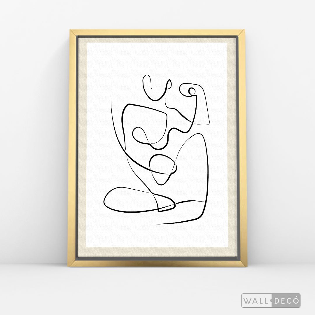 Cuadro Minimalista Figura Humana