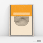 Cuadro Abstracto Minimal Sunset Yellow