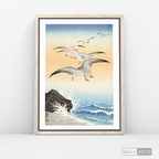 Cuadro Aves Gaviotas Japón