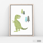 Cuadro Infantil Dinosaurio