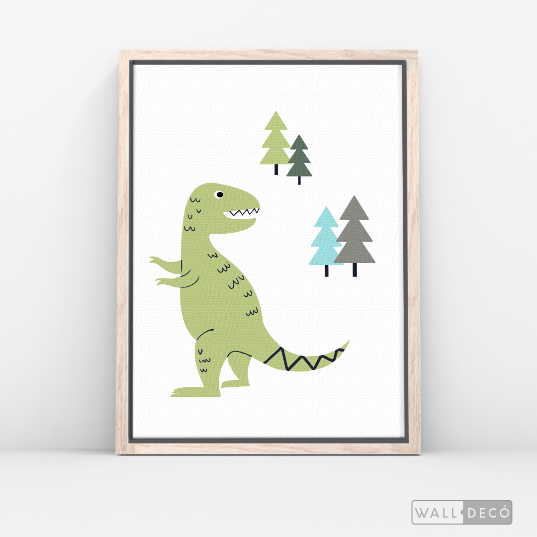 Cuadro Infantil Dinosaurio