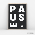 Cuadro Minimalista Pause