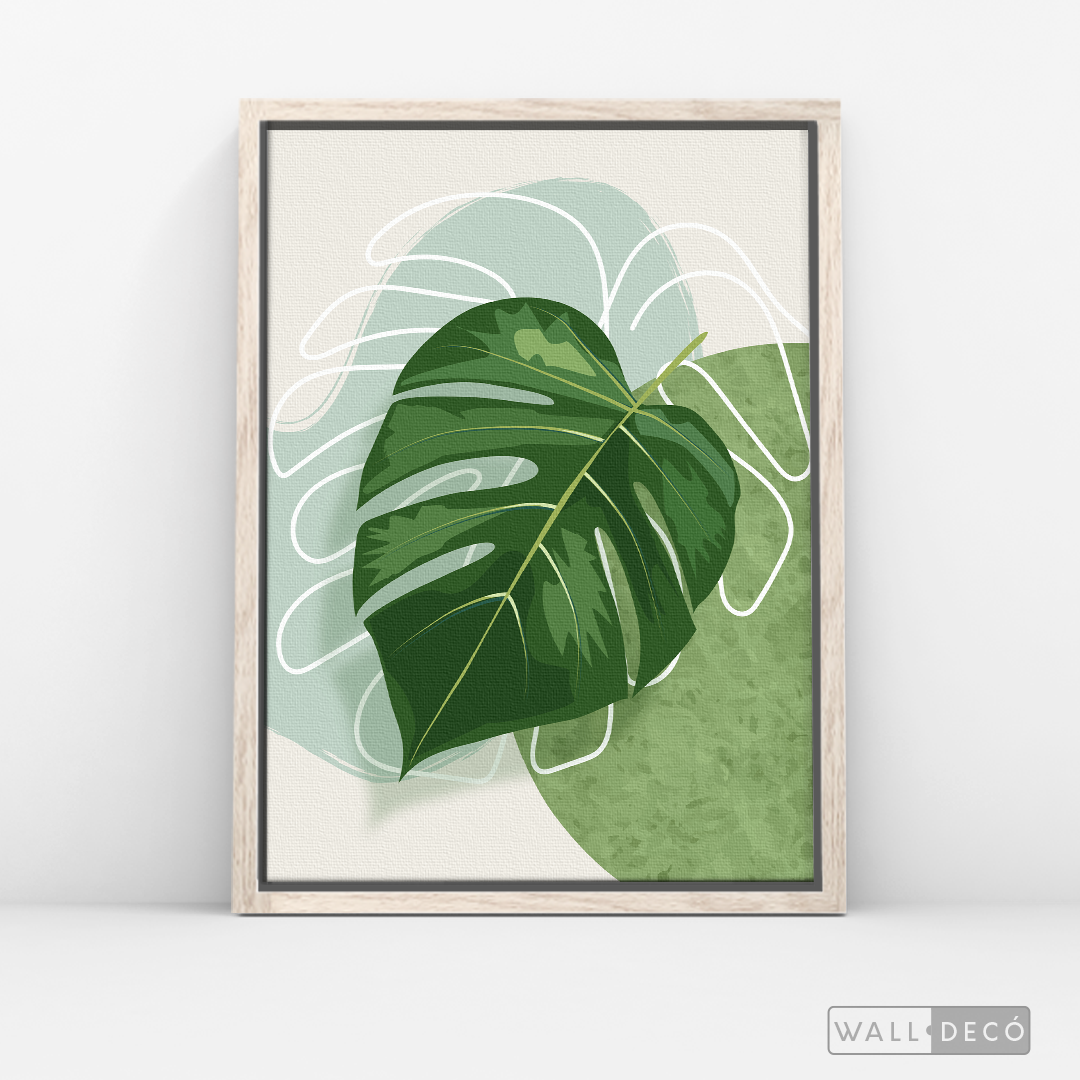 Cuadro Botánico Monstera Tropical
