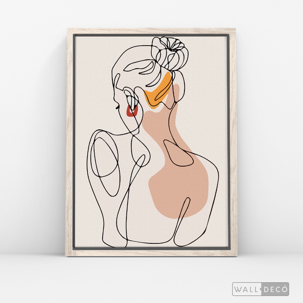 Cuadro Mujer Line Art