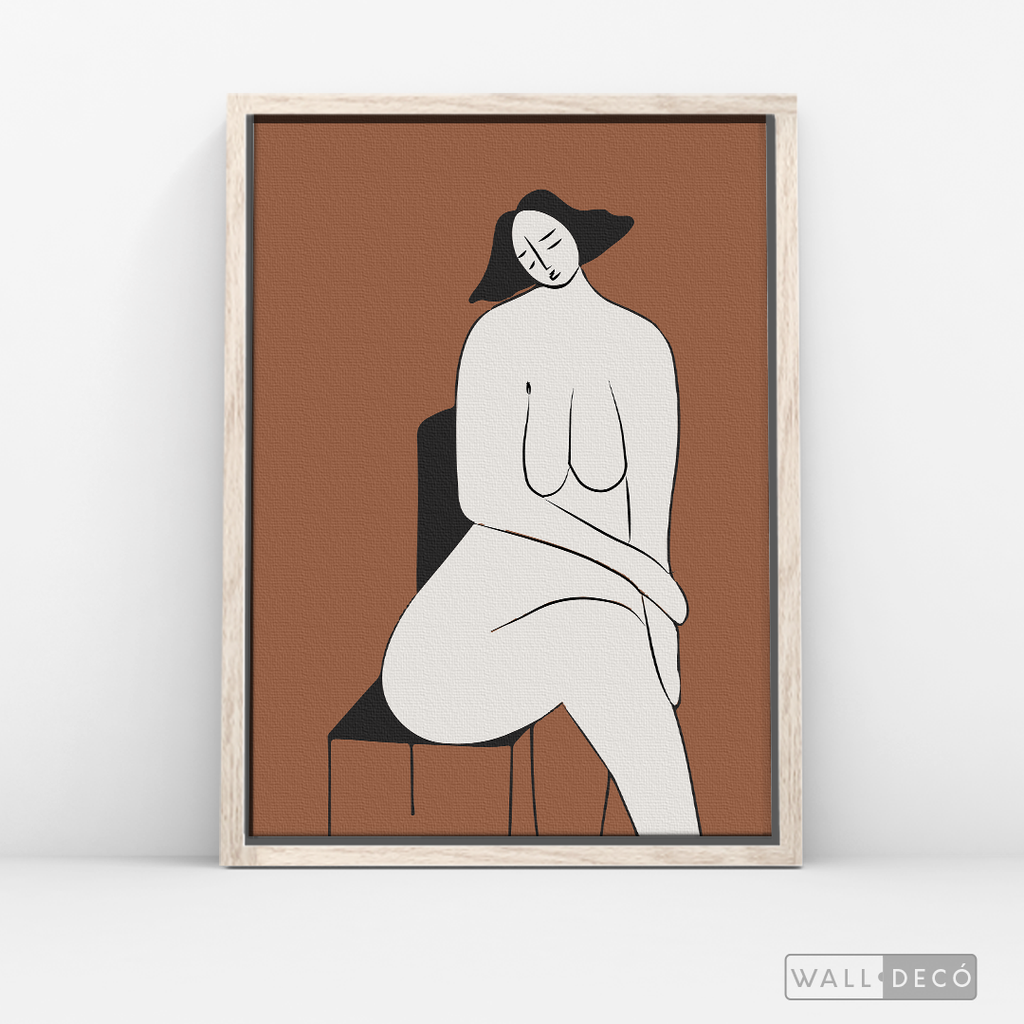 Cuadro Minimalista Figura Humana Dos