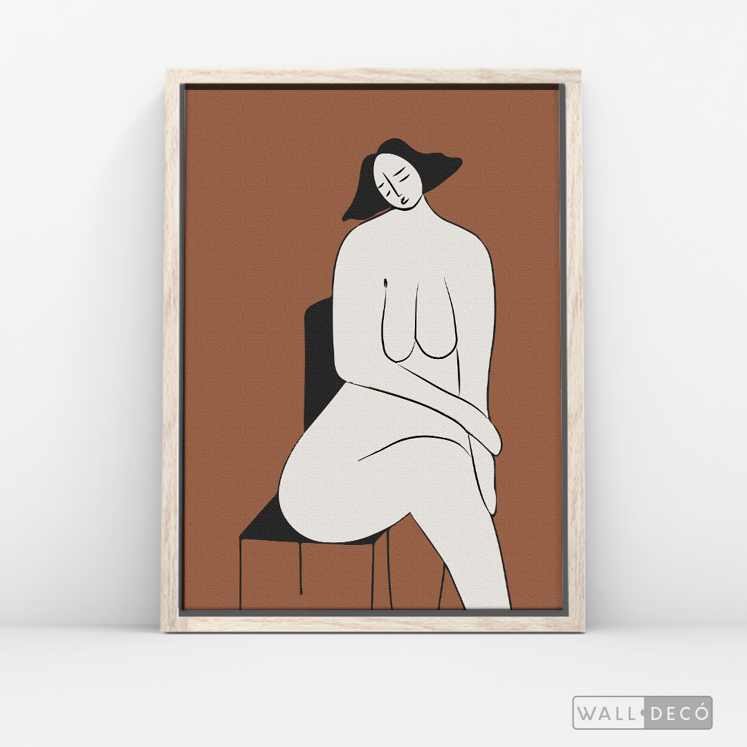 Cuadro Minimalista Figura Humana Dos