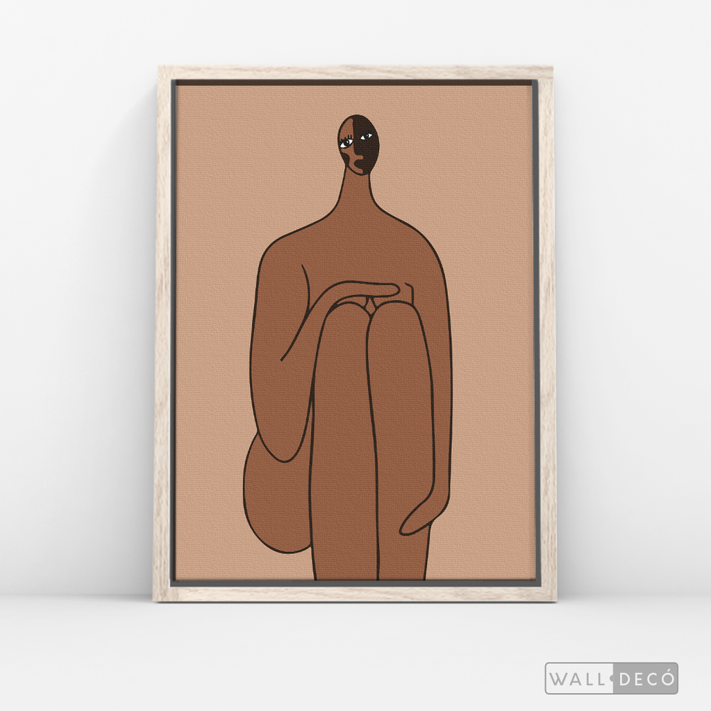 Cuadro Minimalista Figura Humana Tres