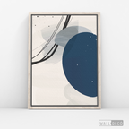 Cuadro Abstracto Nórdico Óvalos Dos