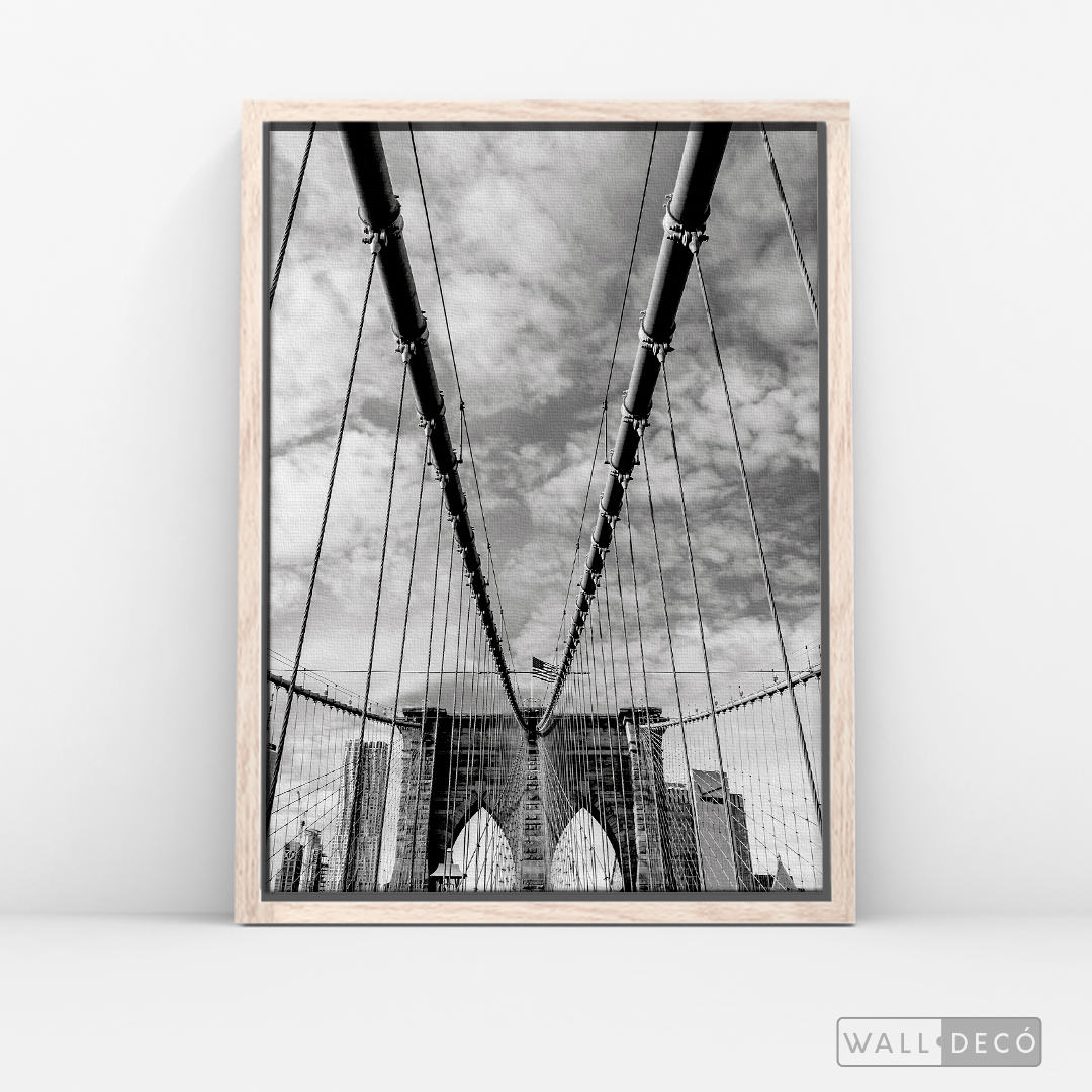 Cuadro New York Brooklyn Bridge Vertical