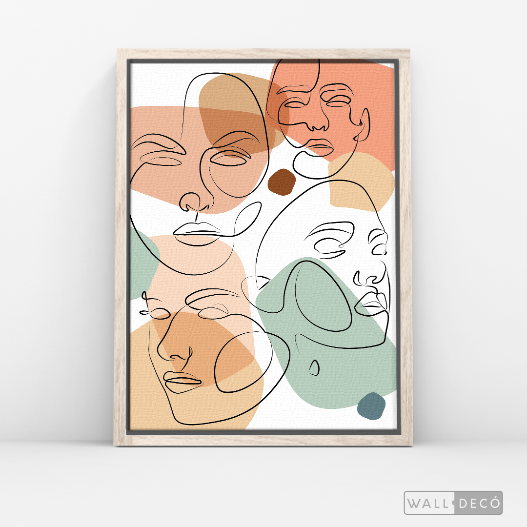 Cuadro Face Line Mujeres