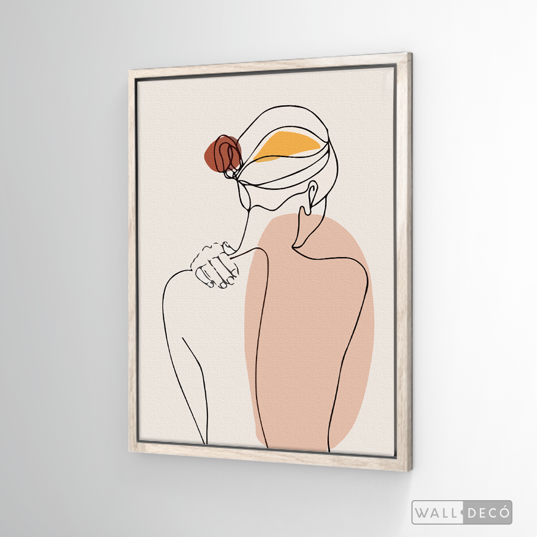 Cuadro Mujer Line Art Dos