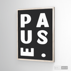 Cuadro Minimalista Pause