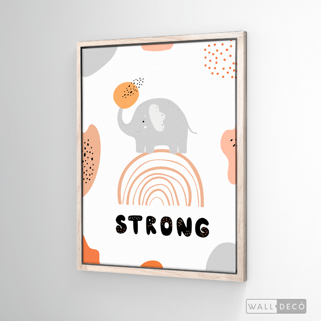 Cuadro Infantil Elefante Strong