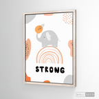 Cuadro Infantil Elefante Strong