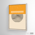 Cuadro Abstracto Minimal Sunset Yellow