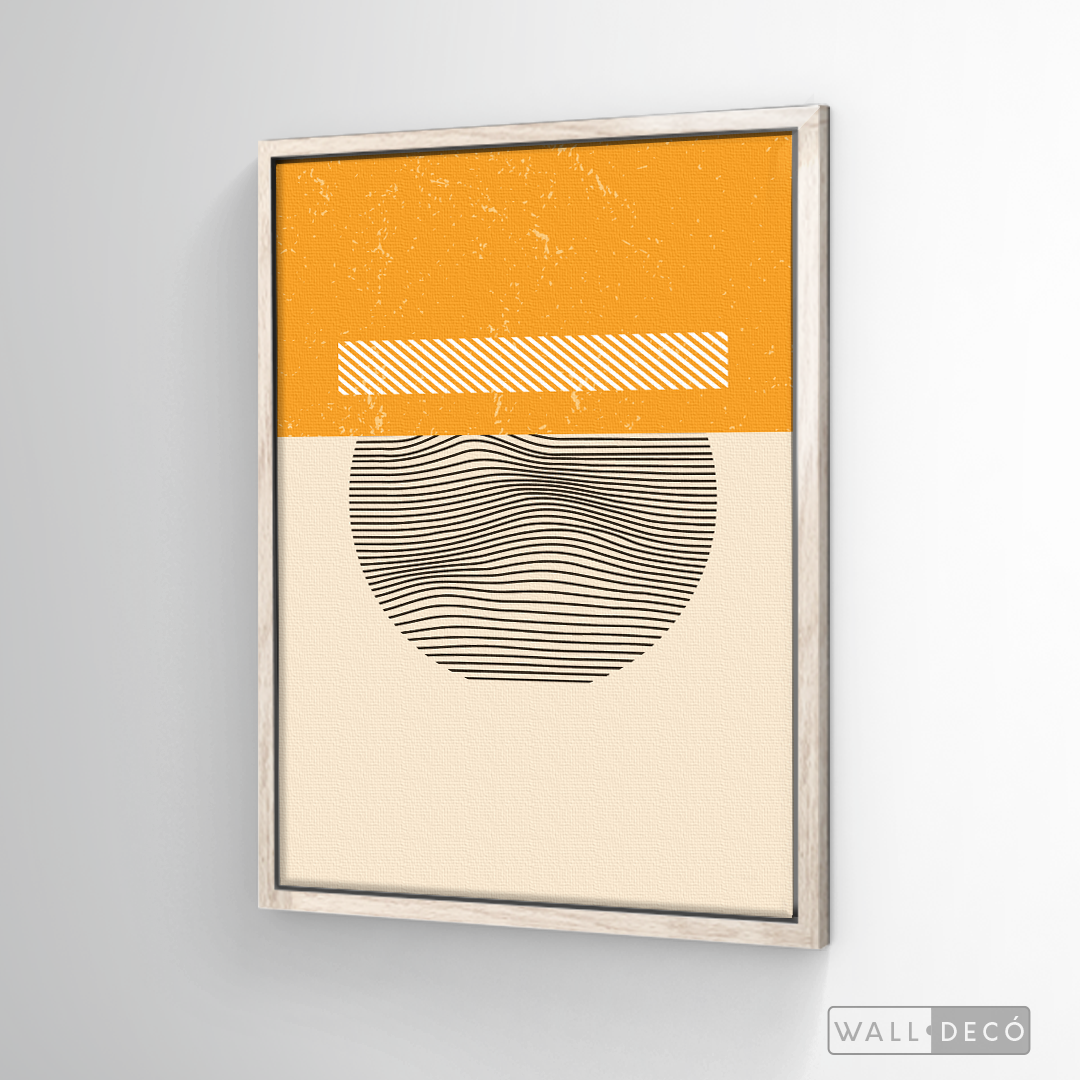 Cuadro Abstracto Minimal Sunset Yellow