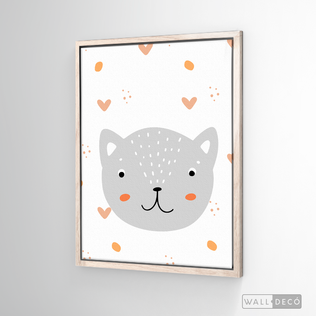 Cuadro Infantil Lindo Gatito