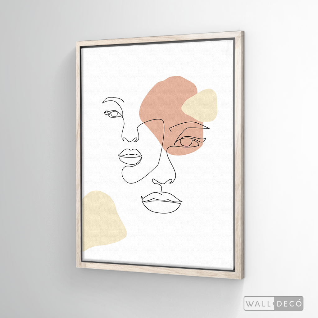 Cuadro Face Lines Simpatía