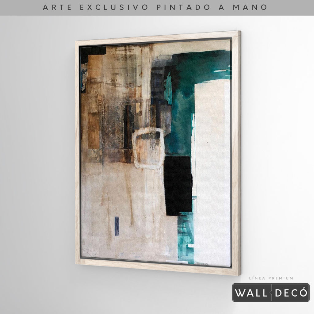 Arte Pintado a Mano Utopia Vertical