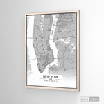 Cargar imagen en el visor de la galería, Cuadro New York Map Blanco
