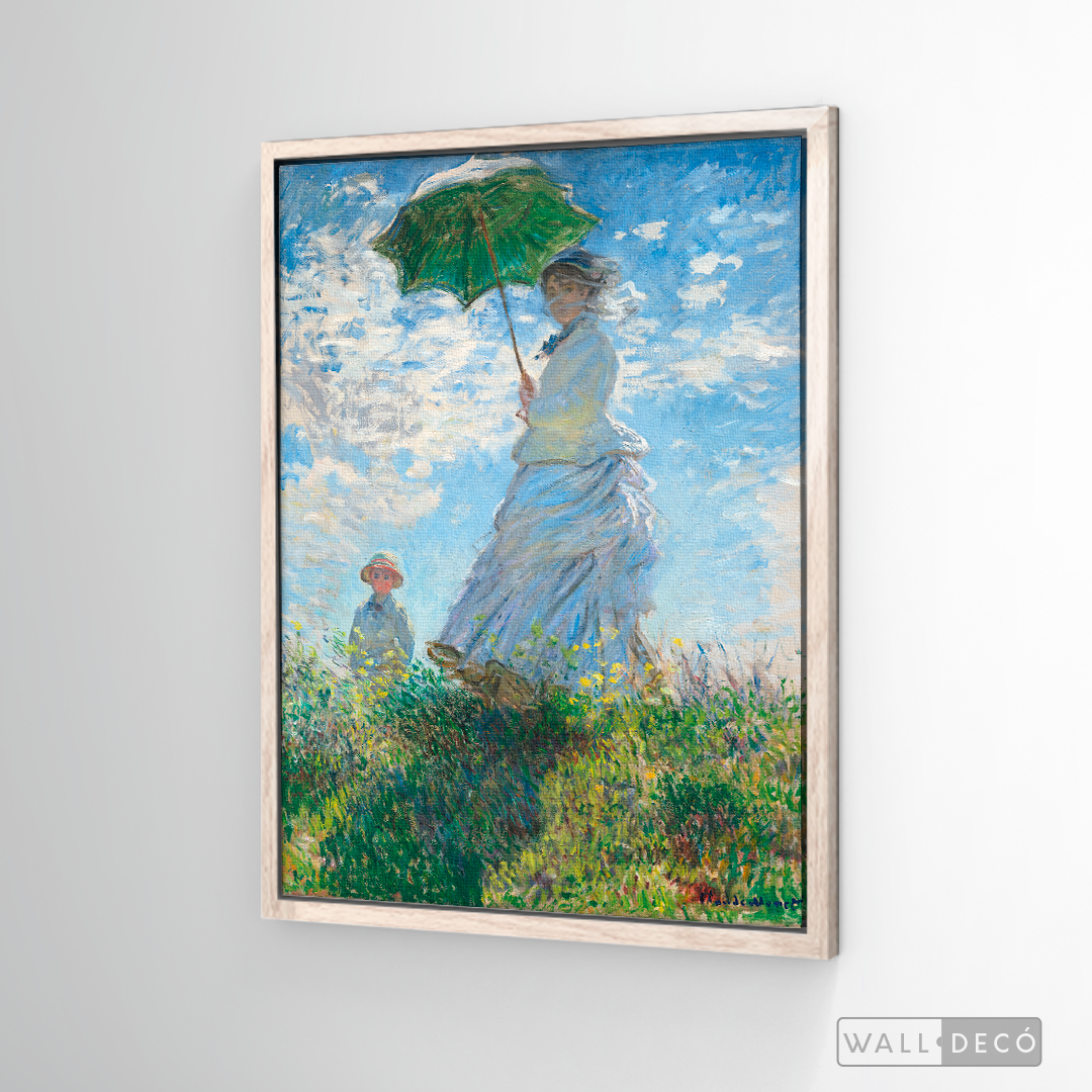 Cuadro Arte Mujer con sombrilla, Claude Monet