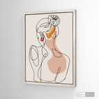 Cuadro Mujer Line Art