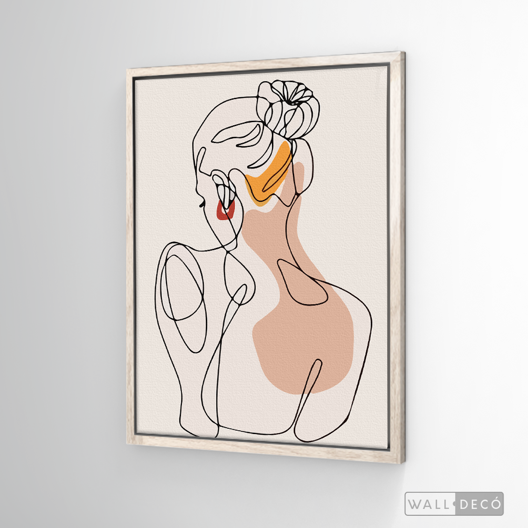 Cuadro Mujer Line Art