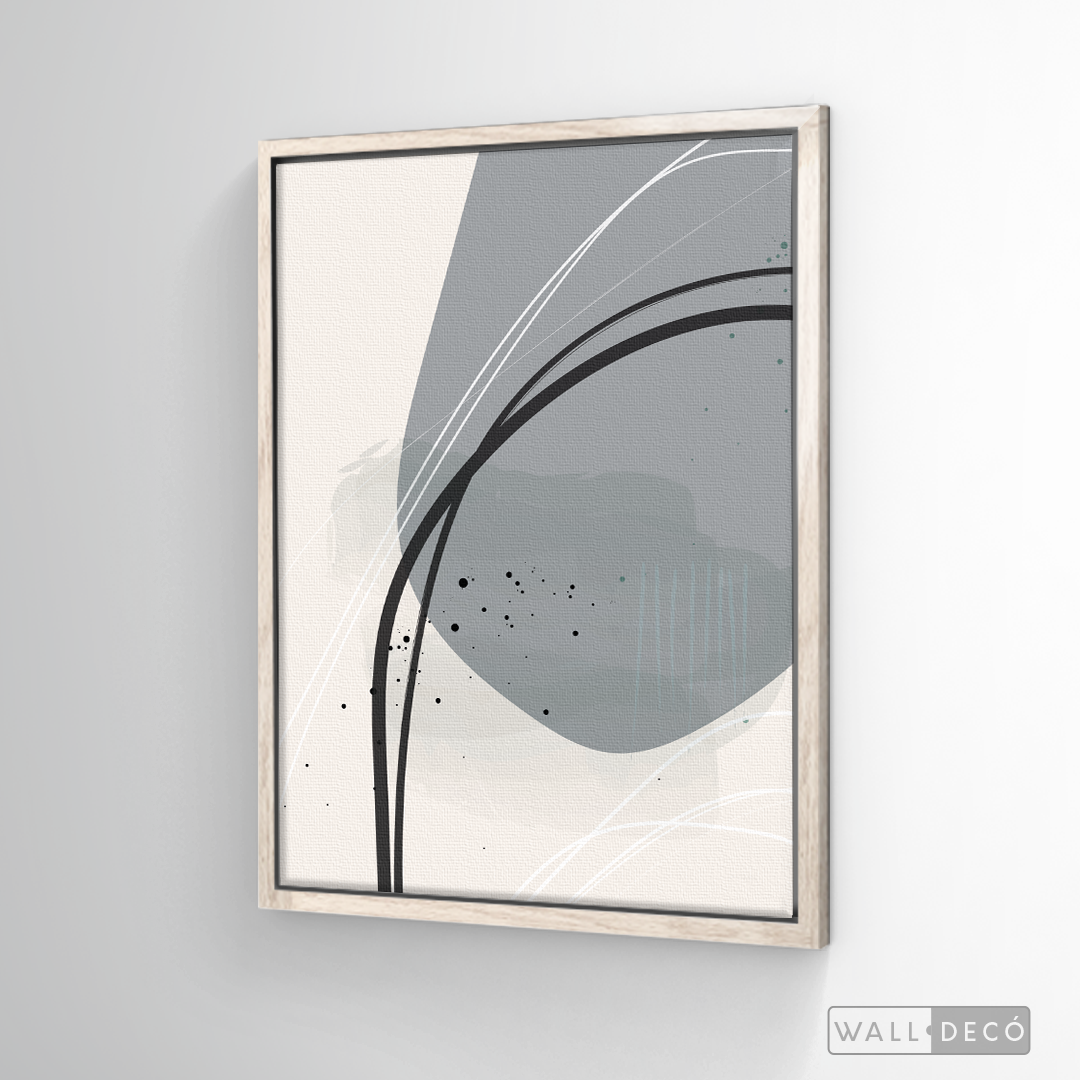Cuadro Abstracto Nórdico Óvalos Uno