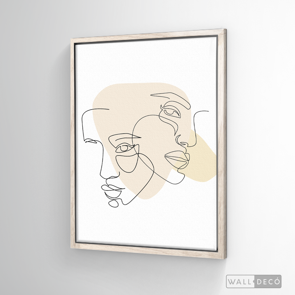Cuadro Face Lines Empatía