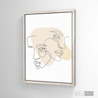 Cuadro Face Lines Empatía
