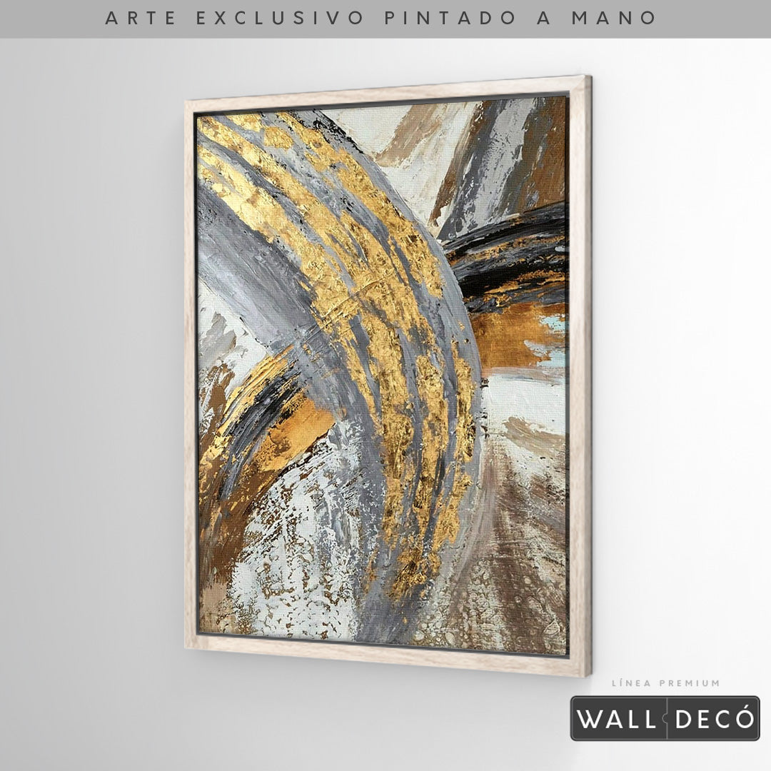 Arte Pintado a Mano Vientos de Abundancia Vertical