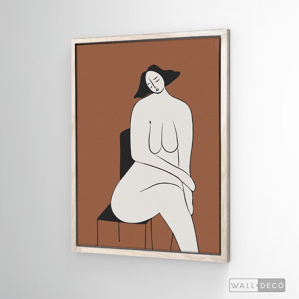 Cuadro Minimalista Figura Humana Dos
