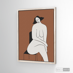 Cuadro Minimalista Figura Humana Dos
