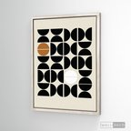 Cuadro Minimalista Geométrico Café