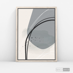 Cuadro Abstracto Nórdico Óvalos Uno