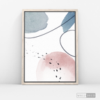 Cuadro Abstracto Nórdico Pastel tres