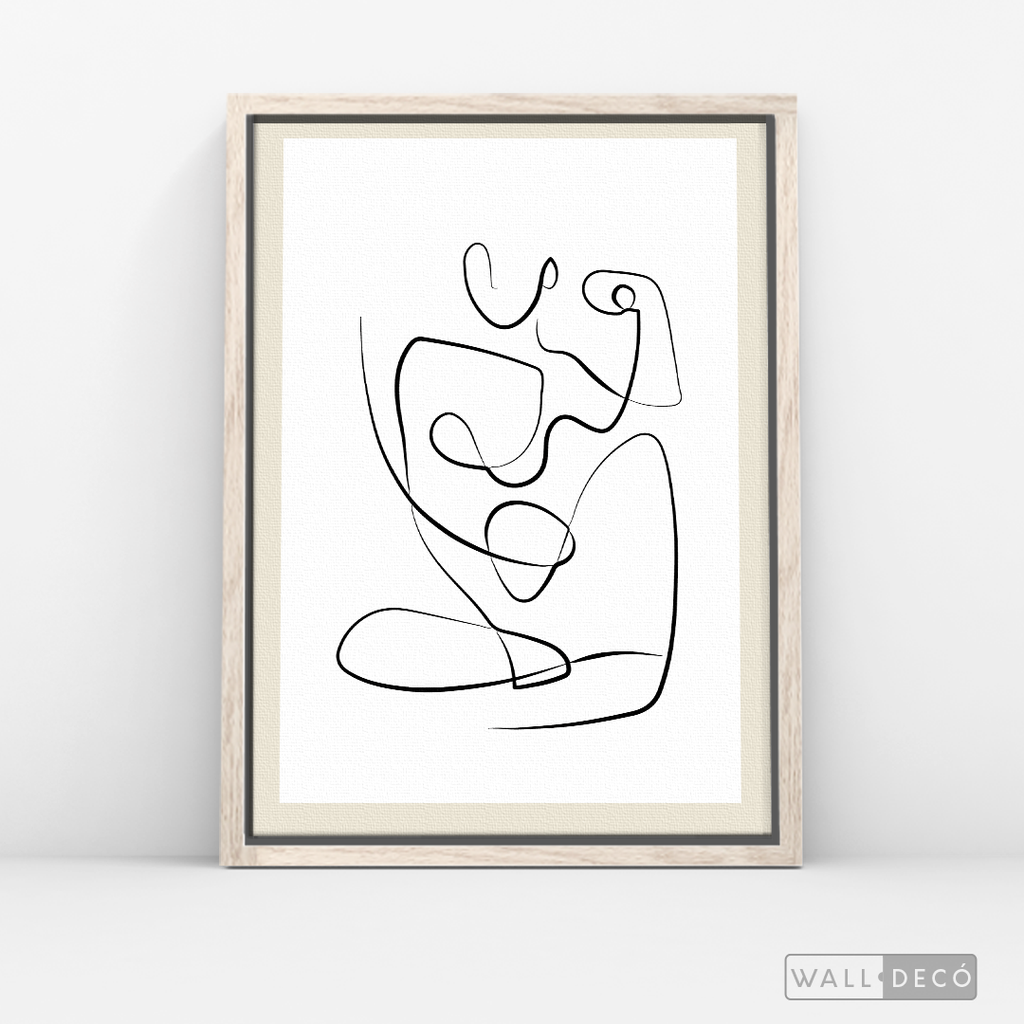 Cuadro Minimalista Figura Humana