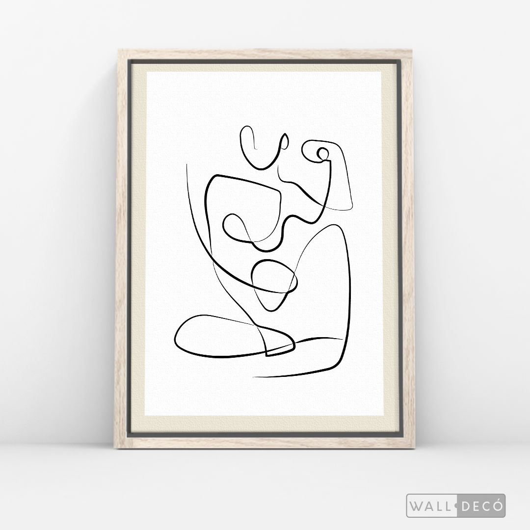Cuadro Minimalista Figura Humana