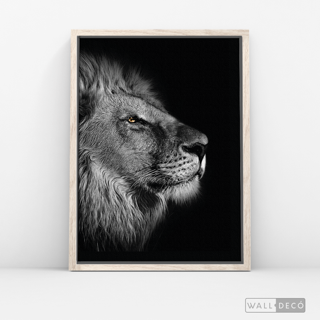 Cuadro Animales León (A) B/N