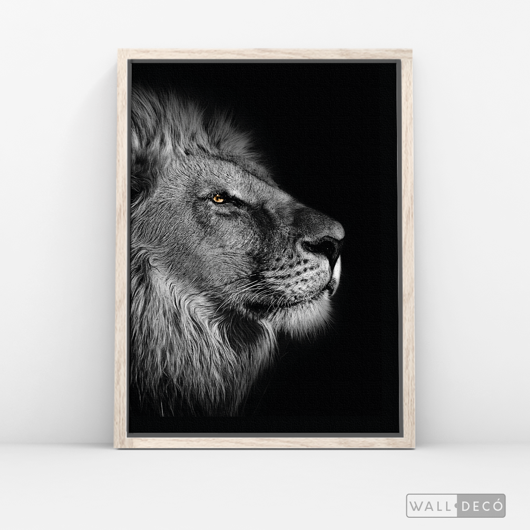 Cuadro Animales León (A) B/N