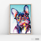 Cuadro Arte Bulldog Frances Color