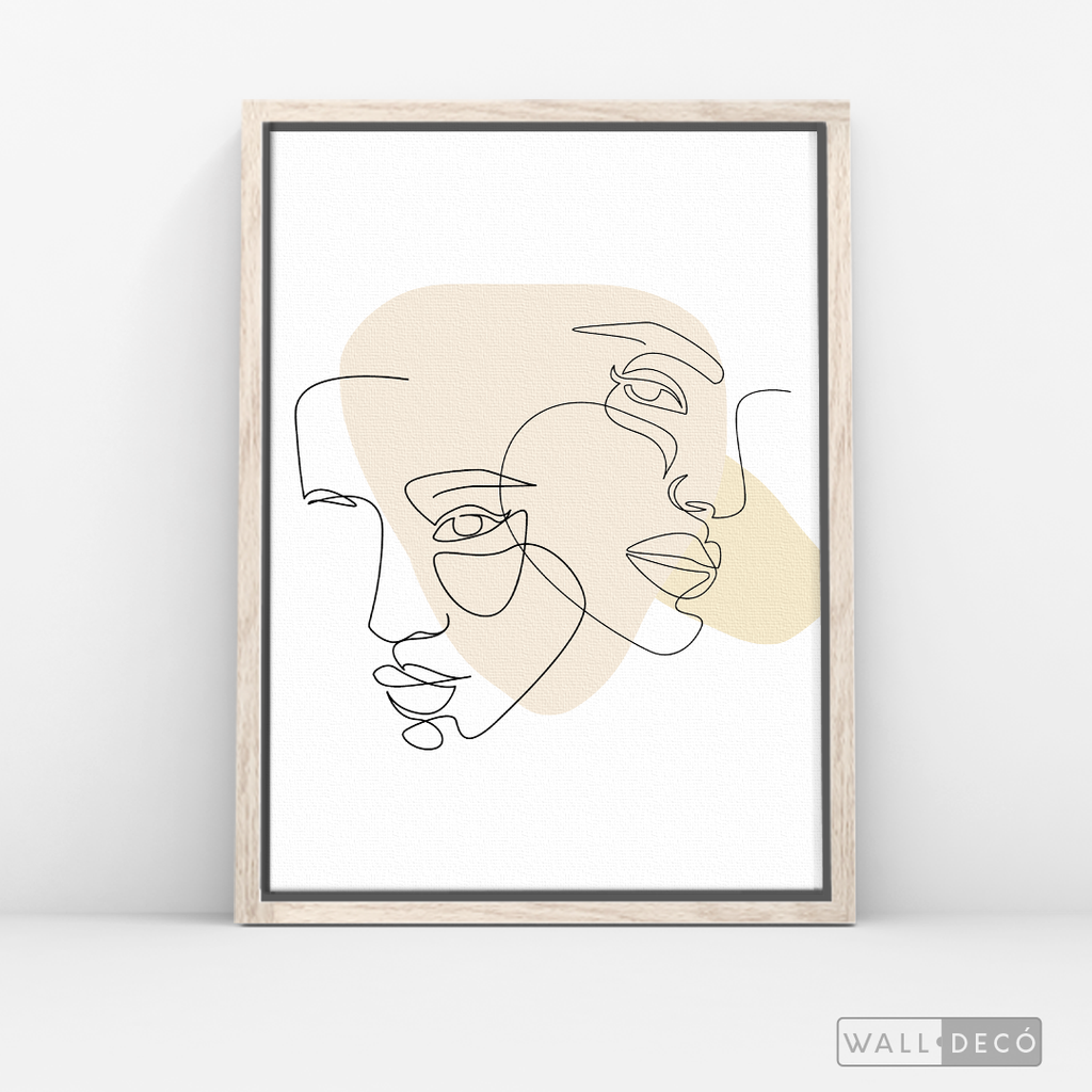 Cuadro Face Lines Empatía