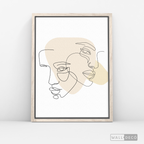Cuadro Face Lines Empatía
