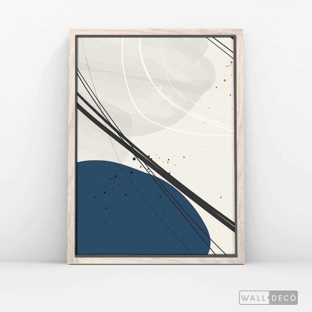 Cuadro Abstracto Nórdico Óvalos Tres