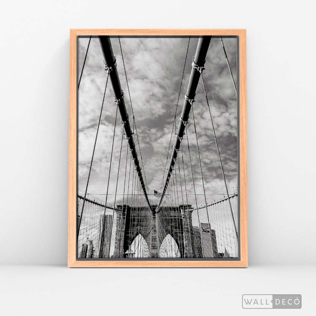 Cuadro New York Brooklyn Bridge Vertical