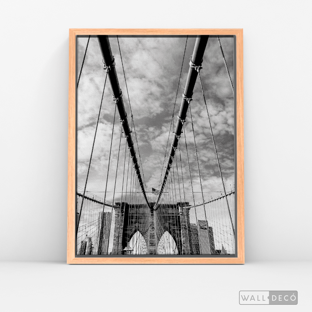 Cuadro New York Brooklyn Bridge Vertical