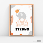 Cuadro Infantil Elefante Strong