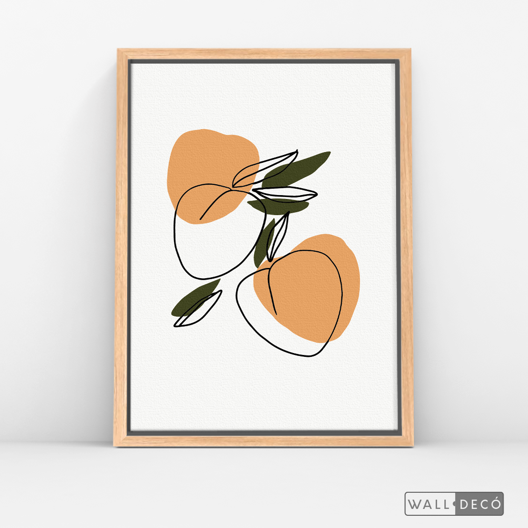 Cuadro Minimalista Durazno