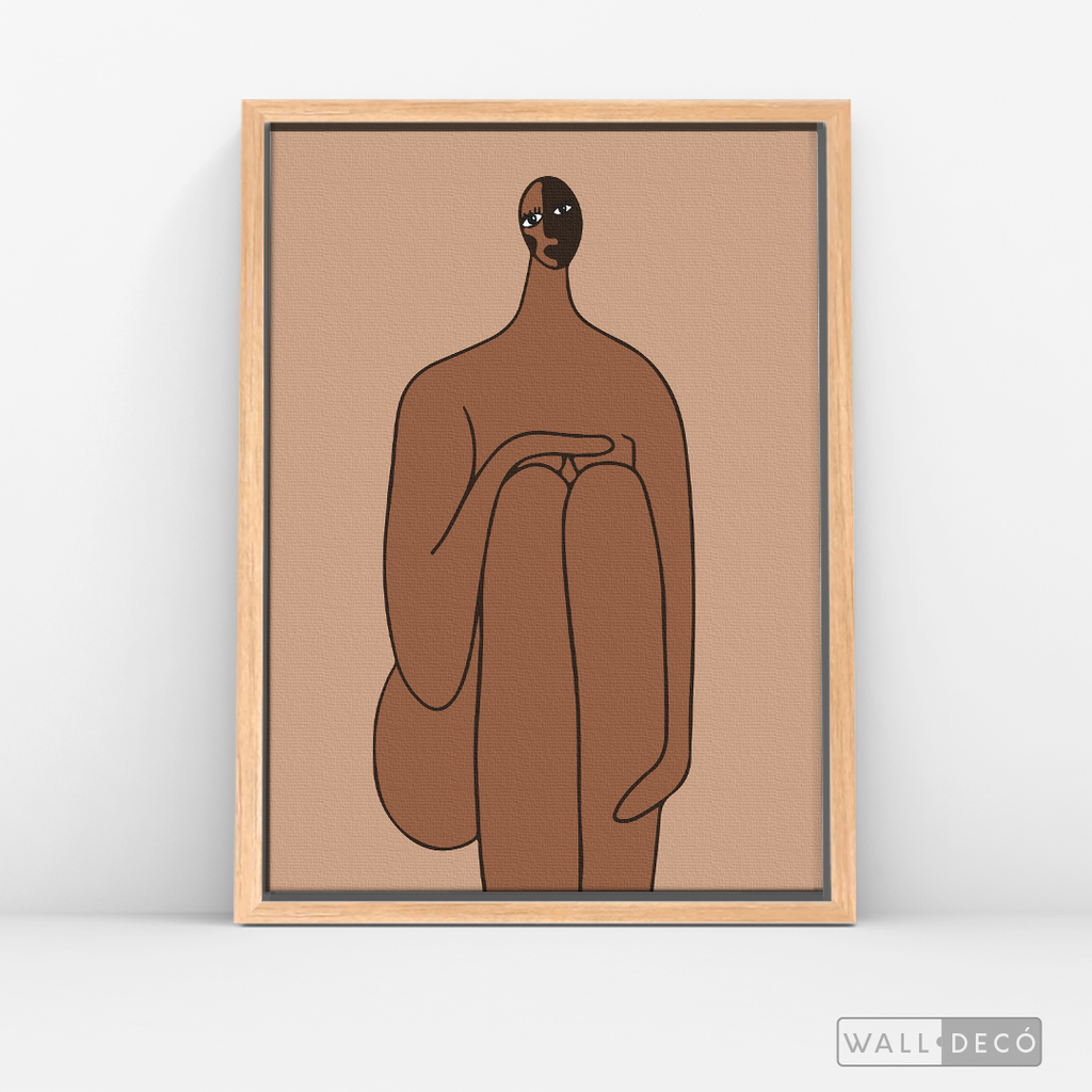 Cuadro Minimalista Figura Humana Tres